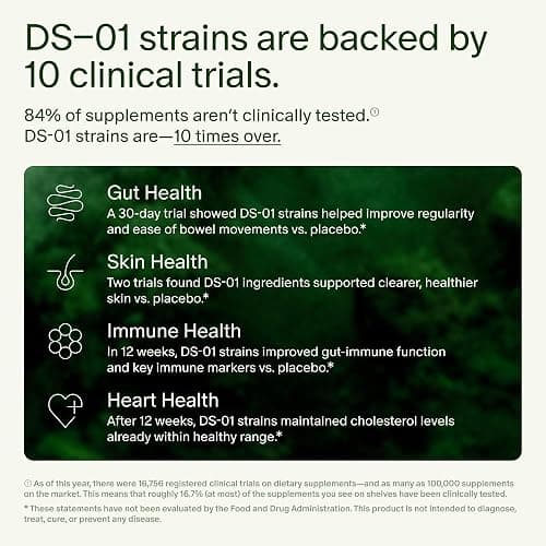 Seed DS-01 Daily Synbiotic - Prebiotic and Probiotic for Women & Men - Digestive Health, Gut Health, Immune Support, Bloating & Constipation Relief - Vegan & Shelf-Stable - 60 Capsules (30-Day Supply) thumbnail 5