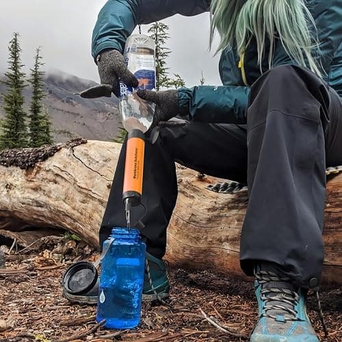 Membrane Solutions Straw Water Filter S1, NSF/ANSI 42&372&401 certificated, Survival Filtration Portable Gear, Emergency Preparedness, Supply for Drinking Hiking Camping Team Family Outing thumbnail 9