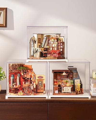 Rolife DIY Miniature House Kit for Adults, Mini Wooden Dollhouse Kit, Tiny House Diorama Building Kits-Birthday Christmas Craft Hobbies Gift for Teens Kids (Catherine's Living Room) thumbnail 7