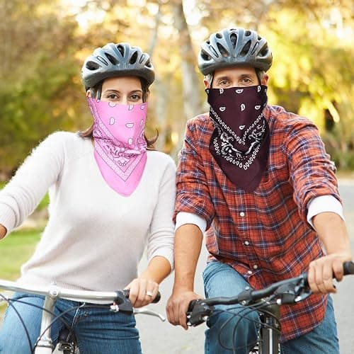 KUUQA Cowboy Bandana Paisley Bandanas Paisley Print Head Wrap Scarf (36 Pack) thumbnail 4