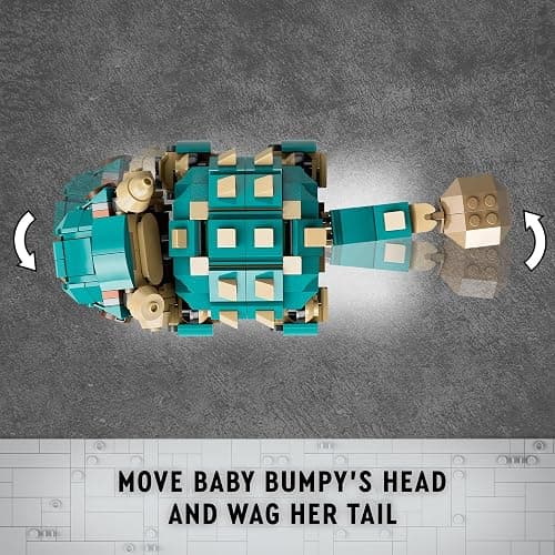 LEGO Jurassic World Baby Bumpy: Ankylosaurus Dinosaur Toy for Camp Cretaceous Fans and Kids Aged 7 Plus, Fun Build-a-Dinosaur Jurassic Park Toy for Boys and Girls, Animal Playset, 76962 thumbnail 4