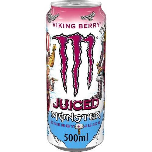 Monster Energy® Viking Berry - koffeinhaltiger Energy-Drink mit Waldbeeren-Geschmack - full Flavour, full Sugar, Juice - in praktischen Einweg Dosen (12 x 500 ml) thumbnail 2
