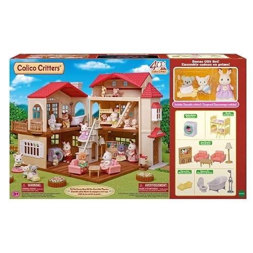 Calico Critters - Red Roof Home - Country Home - 2026 Gift Set Edition Dollhouse – Kids Pretend Play House, Miniature Home Playset with Furniture & Accessories, Ages 3+ thumbnail 9