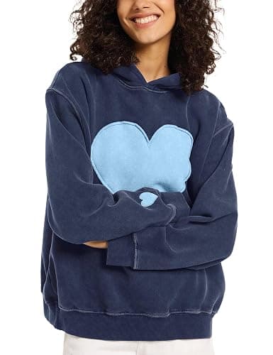 FAIABLE Hoodies for Women Heart Patch Couples Hoodies Sweatshirts Heavyweight Heart Hoodie 2026 Valentines Day hoodies Women thumbnail 4