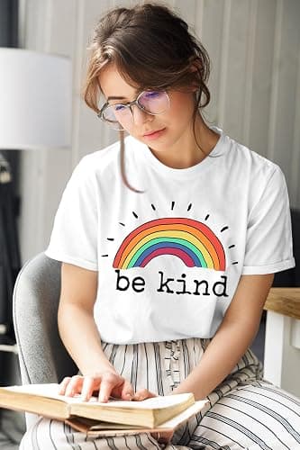 Kindness Shirts for Women Be Kind Positive T-Shirts Choose Kindness Floral Graphic Tees Short Sleeve Tops thumbnail 3