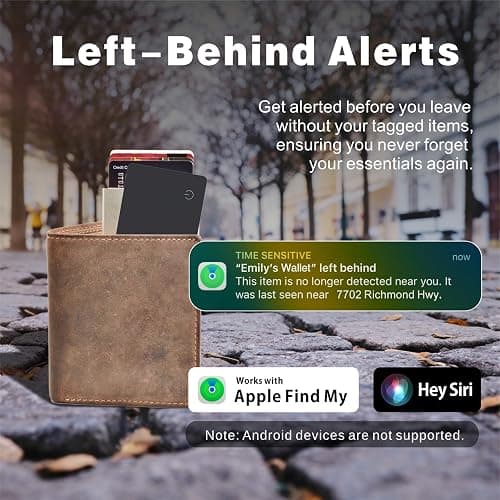 Eelexa Wallet Tracker Card, Rechargeable Thin Finder, Works with Apple Find My (iOS Only), Item Locator for Luggage Tags, Passports, Phone, IP68 Waterproof thumbnail 4