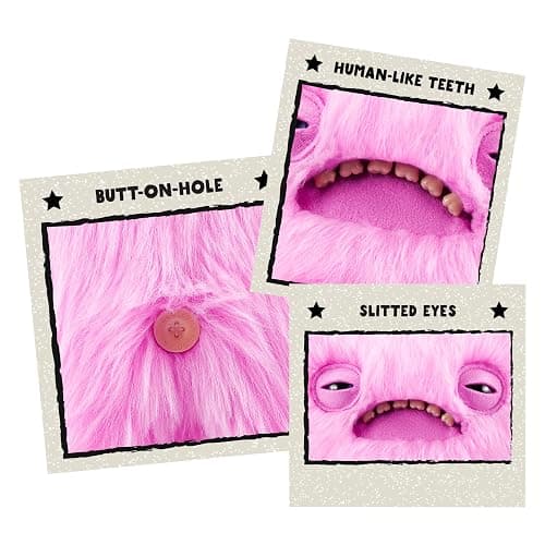 Fuggler Love Fugg by ZURU Funny Ugly Monster, Plush, Collectible, Toy (Love Fugg - Refres-Pink) thumbnail 5
