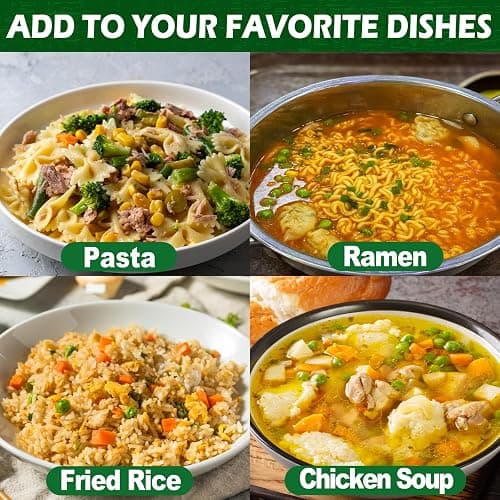 8oz Dried Ramen Toppings, 9 Dehydrated Vegetables for Instant Noodles & Miso Soup, Plant-Based Add-Ins for Chicken Soup, Veggie Salad & Vegan Ramen - Clean Label, Quick Prep thumbnail 4