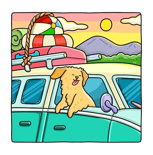 Dog Moments: Puppy Life Coloring Book for Adults and Teens thumbnail 3