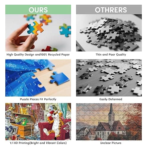CREAFOMIFE 1000 Piece Jigsaw Puzzle for Adults, Hard Difficult Challenging Large Puzzle, Gift for Adult Puzzle Lovers Attic on Scenes (27.5 x 20 Inches) thumbnail 7