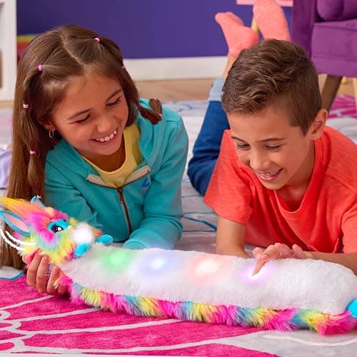 FURBY DJ Interactive Toy, Super Snuggly Rainbow Electronic Plush with Music, Lights, Motion, & Games, Speaks English & Furbish, 32in Long, Ages 6+ thumbnail 2