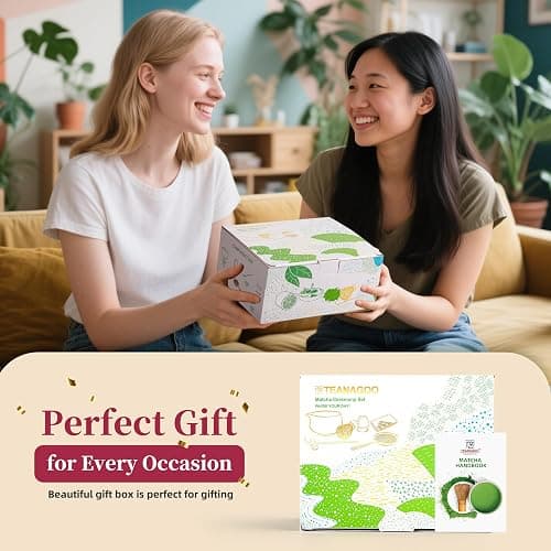 TEANAGOO 7 Pcs Matcha Set, Pink Matcha Kit, Ceremony Matcha Powder Kit,Matcha Tea Set for Making Latte,Matcha Whisk and Bowl with Scoop&Sifter,Fuji Design Ceramic Bowl,Gift for Matcha Lovers thumbnail 8
