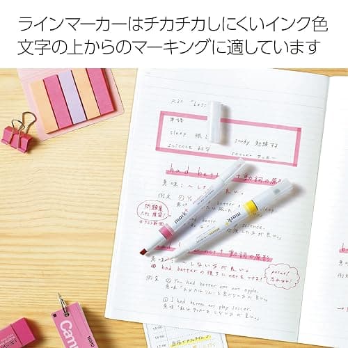 KOKUYO 2-Way Vivid Highlighter 5 Colors Set. Mark+ Dual Tips Markers, Quick Dry Chisel Fine Tip 5 Pack of Gold, Gray, Light Green, Navy, Red. Japan Import (PM-MT200-5S2) thumbnail 7