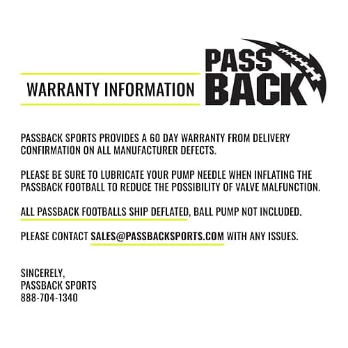Passback Official Composite Football, Ages 14+, High School Training Football, (Ships Deflated) thumbnail 8