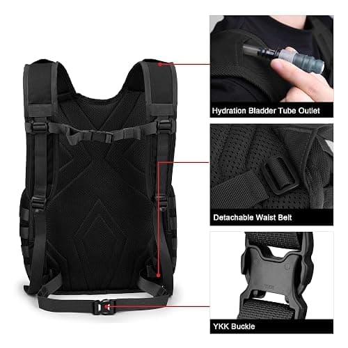 Mardingtop 25L Tactical Backpacks Molle Hiking daypacks for Camping Hiking Military Traveling Motorcycle thumbnail 4
