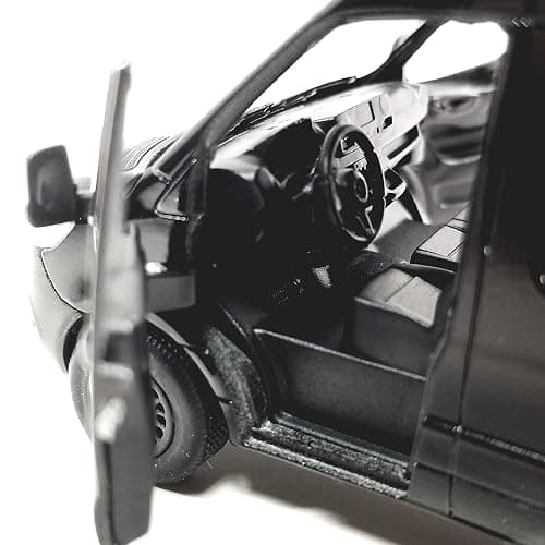 KiNSMART - Mercedes-Benz Sprinter Cargo Van 1:48 O Scale 5" Die Cast Metal Model Toy Van, Pull-Back Action (Black) thumbnail 4