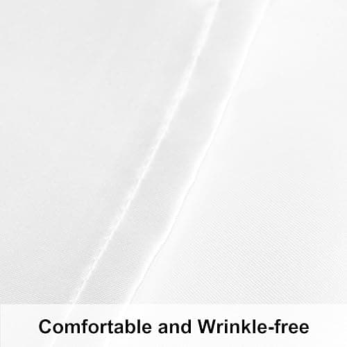 NTBAY Satin Envelope Closure Pillowcases, 2 Pack, 50x90 cm, White | Silk Satin Pillow Cases for Hair and Skin, Envelope Closure, Beauty Sleep, High Shine, Machine Washable thumbnail 4