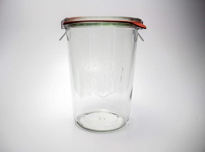 Weck Canning Jars 743-28.7 fl. oz Weck Mold Jars made of Transparent Glass - Eco-Friendly Canning Jar - Storage for Food, Yogurt with Air Tight Seal & Lid - 3/4 Liter Tall Jars Set - Set of (2 Jars) thumbnail 6