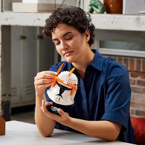 LEGO Star Wars Clone Commander Cody Helmet Collectible Set for Adults, The Clone Wars Memorabilia, Collection Gift Idea, Decor Display Model 75350 thumbnail 7