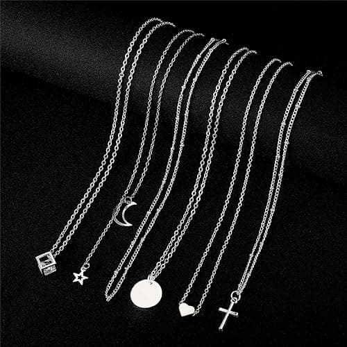 Starain 12Pcs Layered Choker Necklace Fashion Multilayer Chain Necklace Simple Gold Necklace Set for Women thumbnail 3