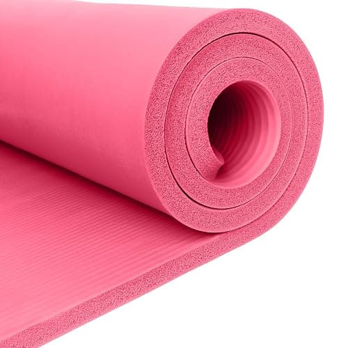 Retrospec Solana Yoga Mat 1" Thick w/Nylon Strap for Men & Women - Non Slip Exercise Mat for Home Yoga, Pilates, Stretching, Floor & Fitness Workouts thumbnail 6