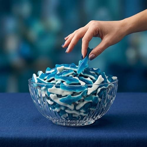 Candy Break Blue Shark Gummies, Fruit Flavored Chewy Gummy Candy, Bulk Bag for Kids & Adults, 5 lbs, Pack of 1 thumbnail 6