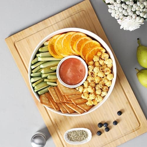 MALACASA Serving Bowls, 114 OZ(10") Extra Large Salad Bowls Set of 2, Porcelain White Serving Bowls for Salad, Soup, Pasta and Dinner, Large Ceramic Bowl Set for Entertaining, Series REGULAR thumbnail 8