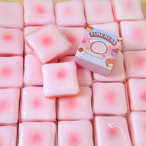 Toast Bread Slow Rising Squishy, Soft Foam Squishy Stress Relief Squeeze Toy, Premium Realistic Food Squishies, Cute Bakery-Style Squeeze Toy for Relax & Gift (Pink) thumbnail 4