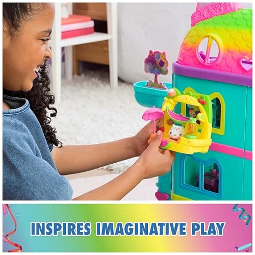 DreamWorks GABBY'S Dollhouse, Cakey’s Fruit Smoothie Balcony Playset, 8-Pcs with Toy Figures, Dollhouse Accessories & Sensory Play, Kids Toys for Girls & Boys 3+ thumbnail 7