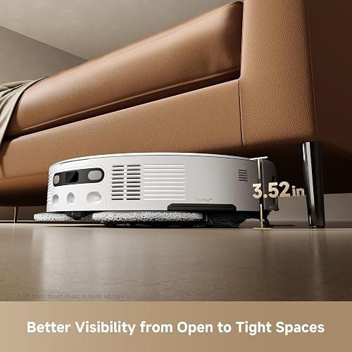 Mova V50 Ultra Complete Robot Vacuum and Mop Self-Cleaning, 24,000 Pa Suction, Liftable Navigation with Obstacle Overcoming and Warm Water Mopping with DuoSolution System Designed for Pets thumbnail 2