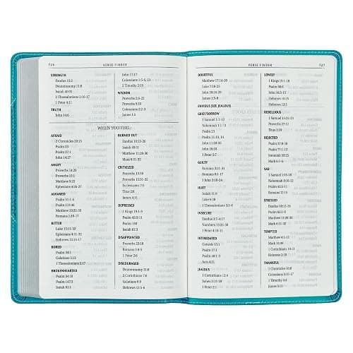 KJV Holy Bible, Gift Edition for Girls/Teens King James Version, Faux Leather Flexible Cover, Teal Butterfly (KJV Gift Editions) thumbnail 7