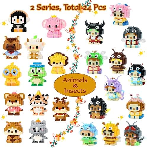 DBPBToU Advent Calendar 2025 Kids Mini Building Blocks, 24 Days Small Advent Calendars Toys Fillers Christmas Calendar Countdown for Kids 6+ (Animals and Insects) thumbnail 5