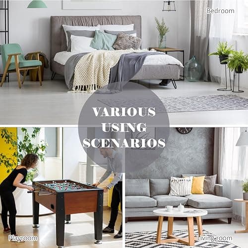 LFCREATOR Giant Bean Bag Chair for Adults, Faux Fur Bean Bag Chair Bed with Mattress Bed Use, Convertible Bean Bag Sofa Bed with Filler Included for Living Room,Bedroom, Dark Gray.Large-Sized thumbnail 8