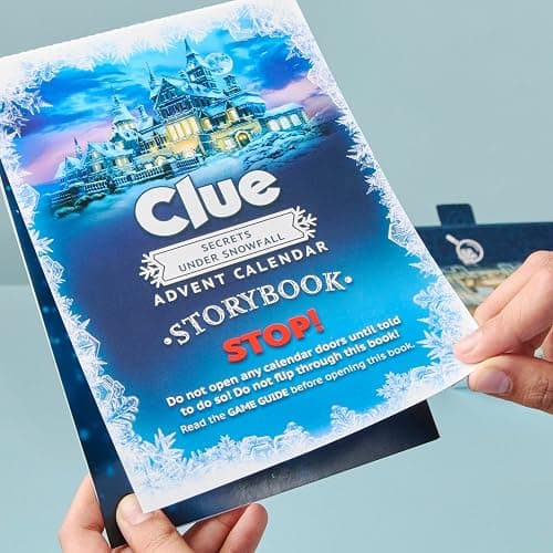 Clue Advent Calendar: Secrets Under Snowfall | 24 Days | Family Mystery Games | with 6 Winter-Themed Tokens and Surprise | Ages 10+ | 1+ Players thumbnail 8