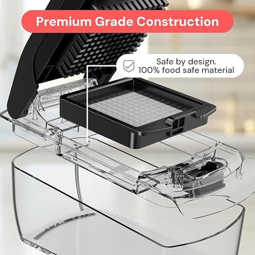 Fullstar The Original Pro Chopper - Vegetable Chopper and Spiralizer, Food Chopper with Container, Fruit Slicer, Kitchen Gadgets & Gifts, Home Essentials (4 in 1, Clear) thumbnail 6