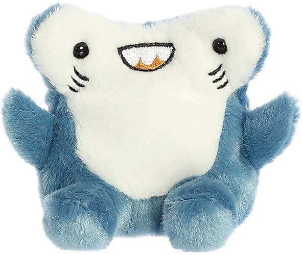 Aurora® Adorable Palm Pals™ Huddleston Hammerhead Shark™ Stuffed Animal - Pocket-Sized Play - Collectable Fun - Blue 5 Inches - Image 1