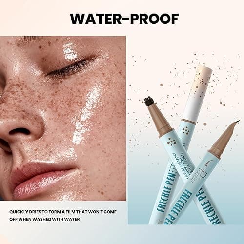 2 Pack Freckle Pen Set – 2-in-1 Dual Ended Microblading Pen & Freckle Stamp, 2 Different Color Combos,Waterproof & 24HR Longwear, Precise 15° Tip for Natural Lifelike Freckle Makeup. thumbnail 4