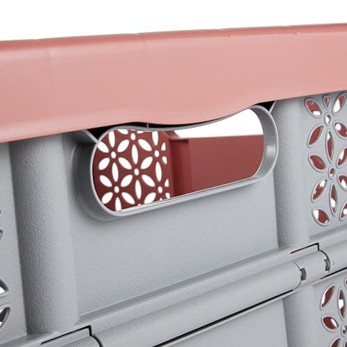 keeeper Stabile Profi-Klappbox mit Soft-Touch Griffen, 48,5 x 35 x 23,5 cm, 32 l, Lea, Nordic Red - Nordic Red - Einzelartikel thumbnail 6