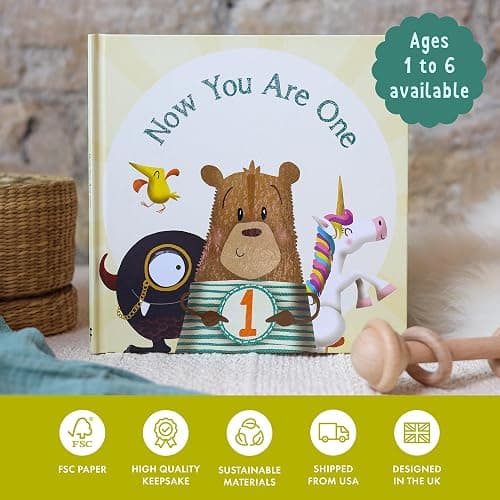 Now You Are One: Make Their First Birthday Unforgettable with the Ultimate Interactive Keepsake Gift Book Celebrating Becoming or Being 1 thumbnail 9