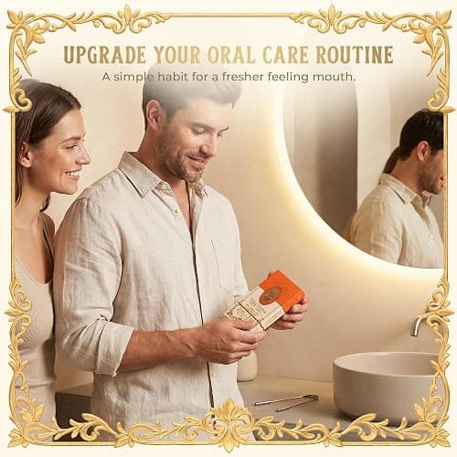 MasterMedi Tongue Scraper with Travel Case 1 Pack, Bad Breath Treatment Tongue Scraper for Adults & Kids, Stainless Steel Metal Tongue Scraper, Easy to Use Tongue Cleaner for Hygiene and Self Care thumbnail 8