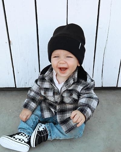 FURTALK Toddler Knitted Winter Hat Boys Girls Acrylic Beanie Hat Baby Kids Cuffed Winter Hats thumbnail 3