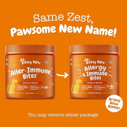 Zesty Paws Dog Allergy Relief- Dog Itching Skin Relief- Dog Probiotics for Itchy Skin and Itchy Ears- Dog Allergy Paw Relief- Dog Allergy Chews- Dog Itch Relief - Dog Skin Allergy Relief - Lamb - 90ct thumbnail 8
