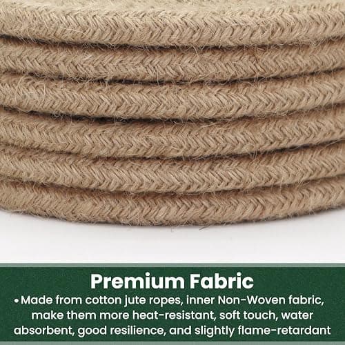 KITLAB 8 Inch Trivets for Hot Dishes, Hot Pots and Pans, Thick Heat Resistant Large Coaster for Kitchen, Hot Pads, Kitchen Essentials, Kitchen Decor for Table & Countertop, 6 Pcs thumbnail 3