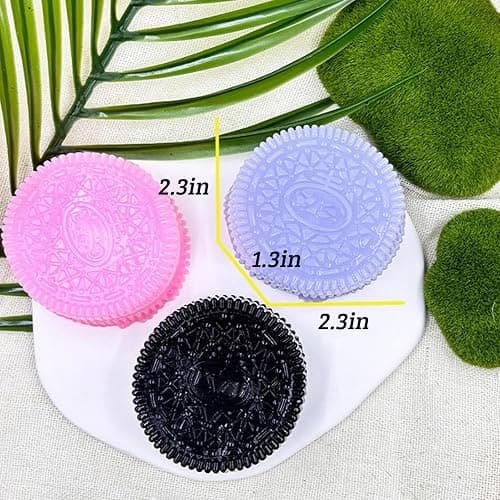 Taba Squishy, 4PCS Fufu Squishy Biscuit Stress Relief Toy Squishy Fidget Toys for Squishy Pinching Biscuit Simulation Toy Decompression Toy for Adults Kids thumbnail 4
