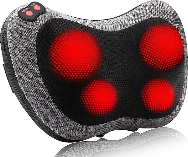 Papillon Shiatsu Back and Neck Massager with Heat, Deep Tissue Kneading,Electric Massage Pillow for Back,Shoulders,Legs,Foot,Body Muscle Pain Relief,Use at Home,Car,Office - Image 1