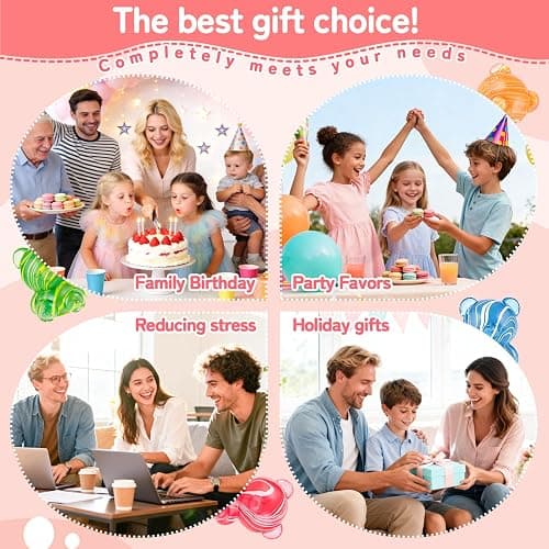 Easter Basket Stuffers,Bear Taba Squishy,Cute Fidget Toys ,Bear Toy Taba Squishy Toys,Silicone Squeeze Toys for Kids & Adults, Stress Relief for Valentines Day Gifts Birthday Gifts Party Favors-Red thumbnail 7
