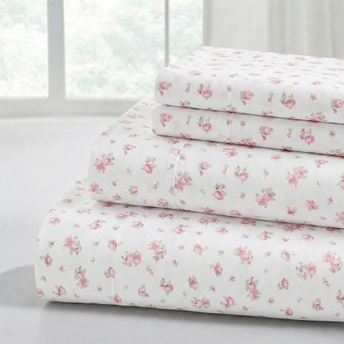 Modern Threads Silky Soft Microfiber and Wrinkle Free Sheets - Luxurious Microfiber Bed Sheets Includes Flat Sheet, Fitted Sheet with Deep Pockets, & Pillowcases Ivory, Twin - Image 1