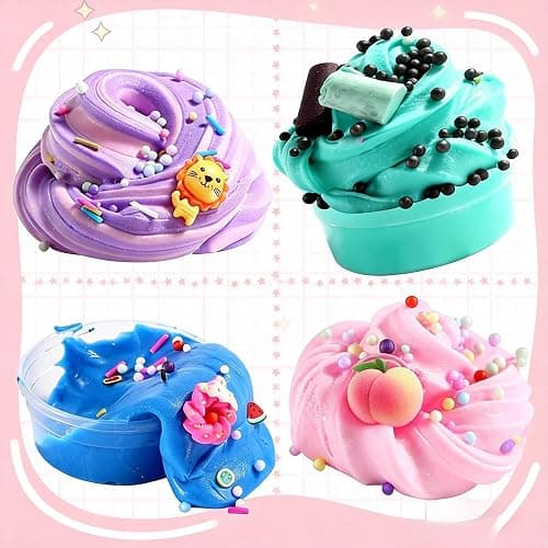 15Pack Butter Slime Kit with Scented DIY Slime for Girls and Boys, Super Soft, Non-Sticky Stress Relief Toy, Party Favors and Birthday Gift thumbnail 3