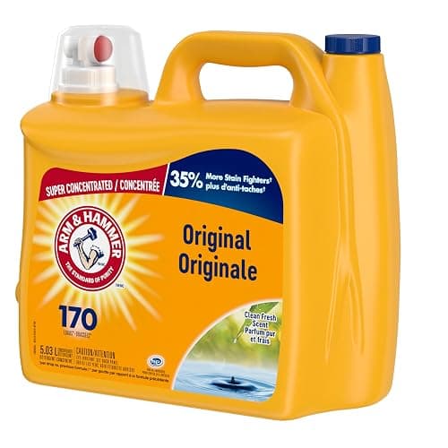Arm & Hammer Liquid Laundry Detergent, Super Concentrated, Clean Fresh Scent, 170 Loads, 5.03L – Powerful Odor Elimination & Long-Lasting Freshness thumbnail 3