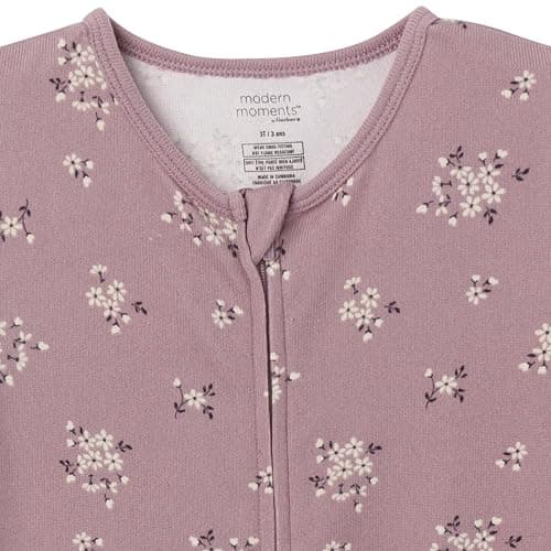 Modern Moments by Gerber Baby Hacci Footless Pajamas thumbnail 5